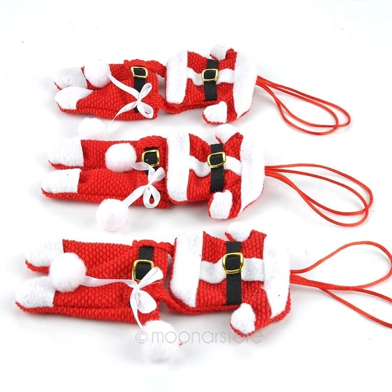 Акция 6 шт./лот Рождественское украшение для дома столовое серебро держатель с