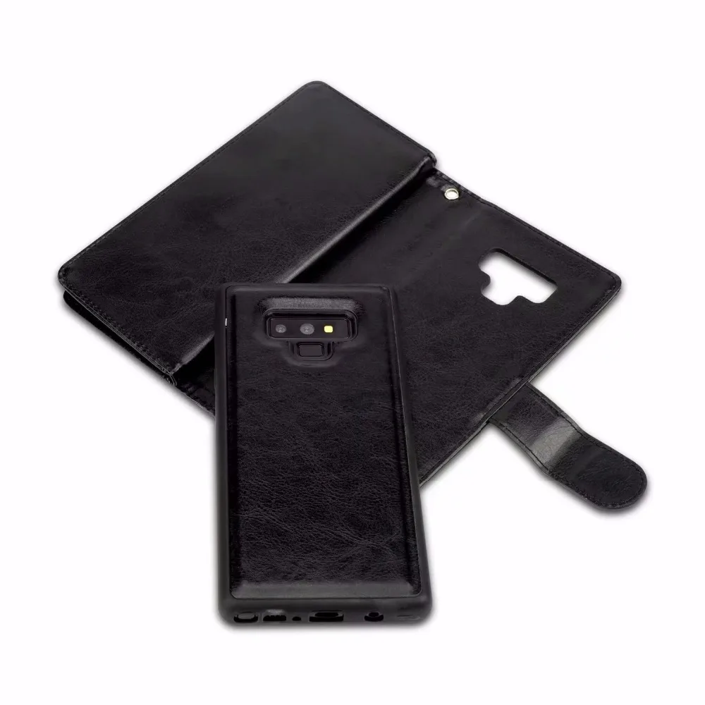 Чехол 2 в 1 для Samsung Galaxy Note 9 Магнитный кошелек съемный кожаный чехол подставка