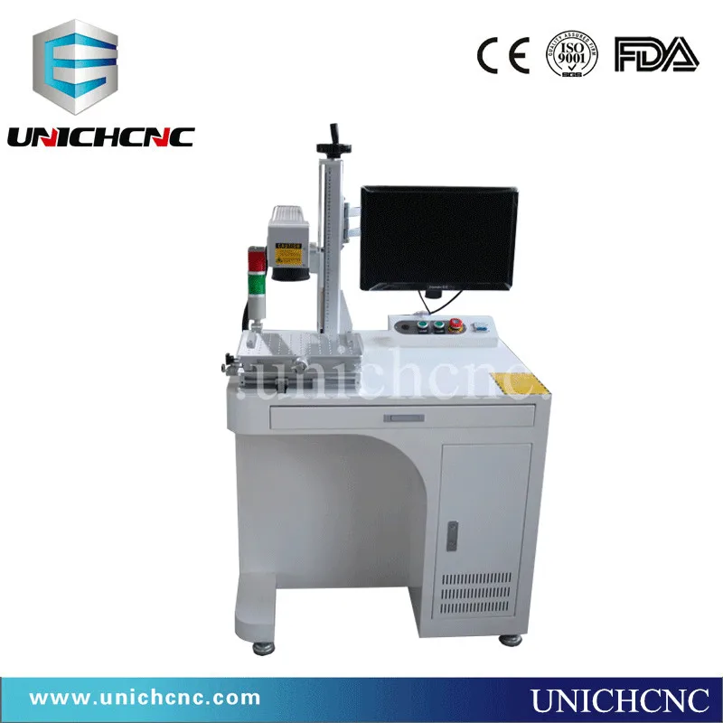 UNICHCNC высокоскоростной CAS 20 Вт волоконный лазер маркер лазерная маркировочная