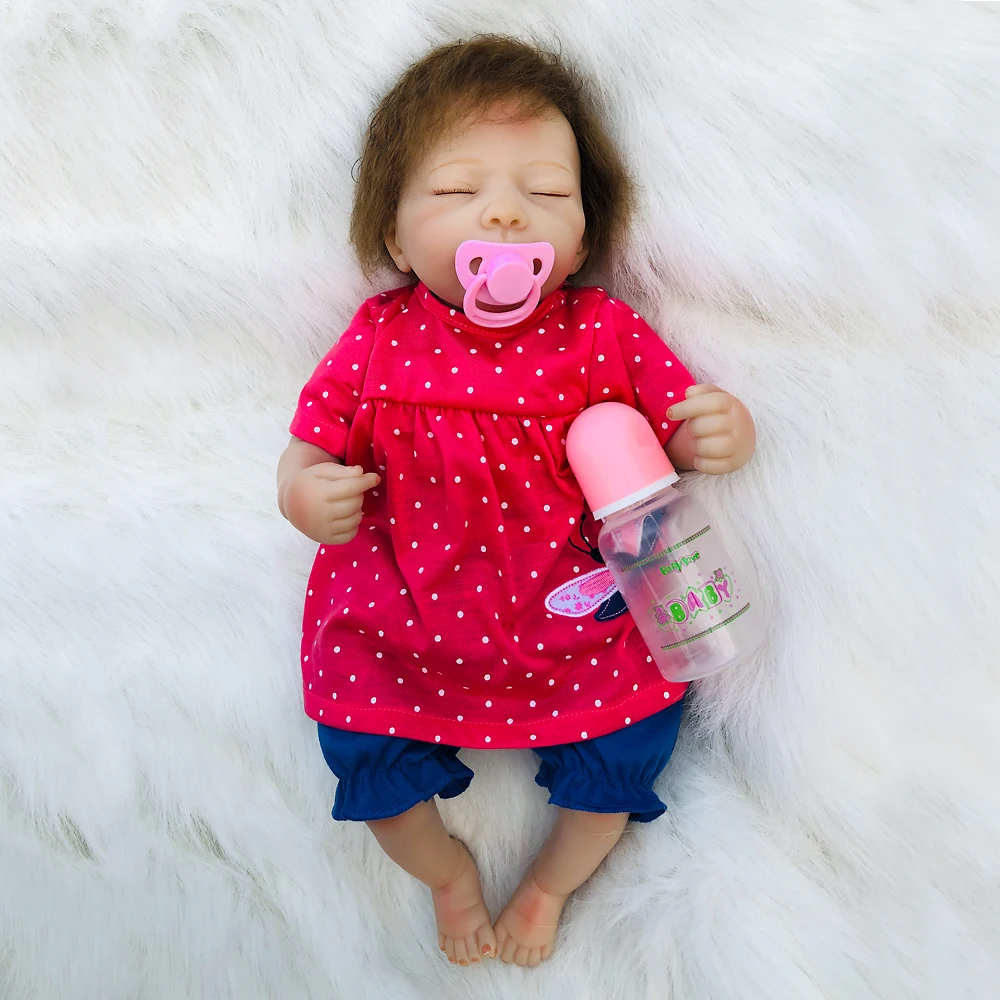 

Кукла-реборн силиконовая Реалистичная, 45 см