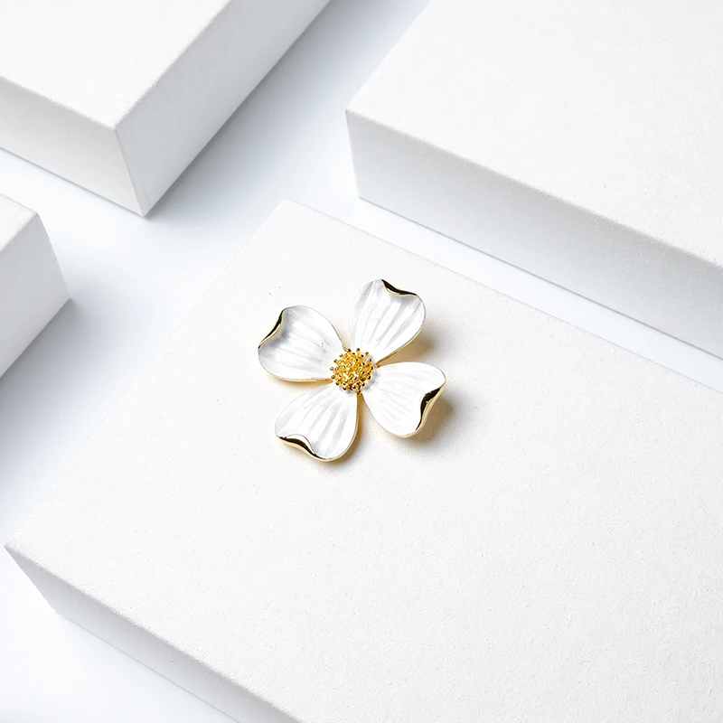Бутик Amorita Модный новый дизайн белый цветок броши|brooch designer|designer broochflower brooch |