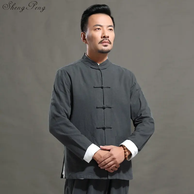 Мужская традиционная куртка Кунг-фу одежды стиля Востока для мужчин г. в