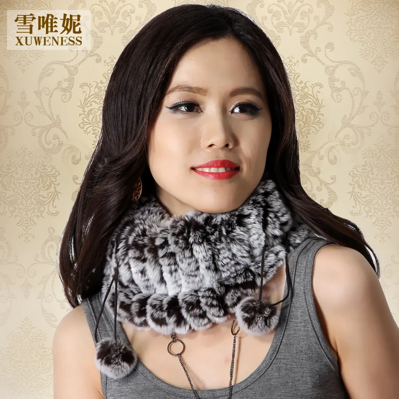 Женские меховые шапки VK1450 с двойным функционалом из натурального меха кролика