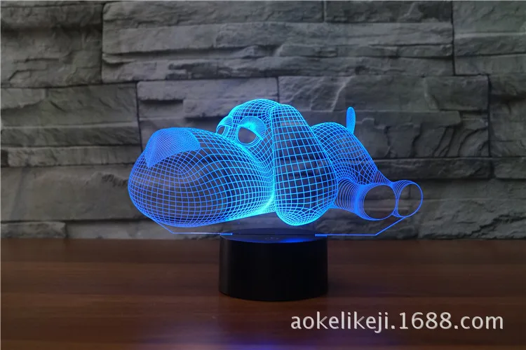 Новая собака 3D красочная сенсорная зарядка USB пульт дистанционного управления