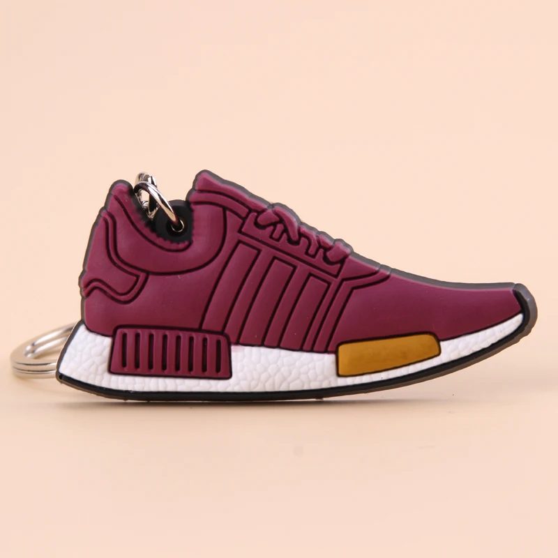 Photo Color14 Силиконовый мини брелок для ключей от обуви NMD, подарок для женщин и мужчин и детей, баскетбольные кроссовки Porte Clef - Цвет: Photo Color14