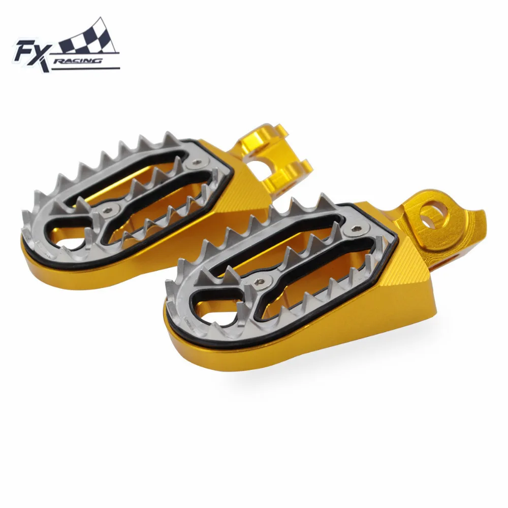 Алюминий CNC мотокросса Dirt Bike Pit Peg педаль подножки для Suzuki RMZ 250 450 RMZ250 2010 2011 2012 2013 2014