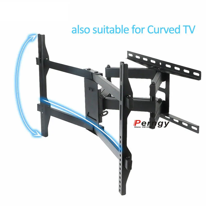 DL-D-Q164 3"-70" 6" VESA 600X400 45 кг полный motion 6 Рука Регулируемый Кронштейн для ТВ arm изогнутые ЖК настенного монтажа светодиодная стойка поворотная