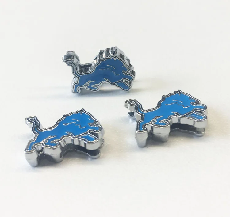 

Free Shipping, 50PCS 8MM Mixed Color Enamel Lion Slide Charms Slide Letters Fit 8mm Wristbands, Belts