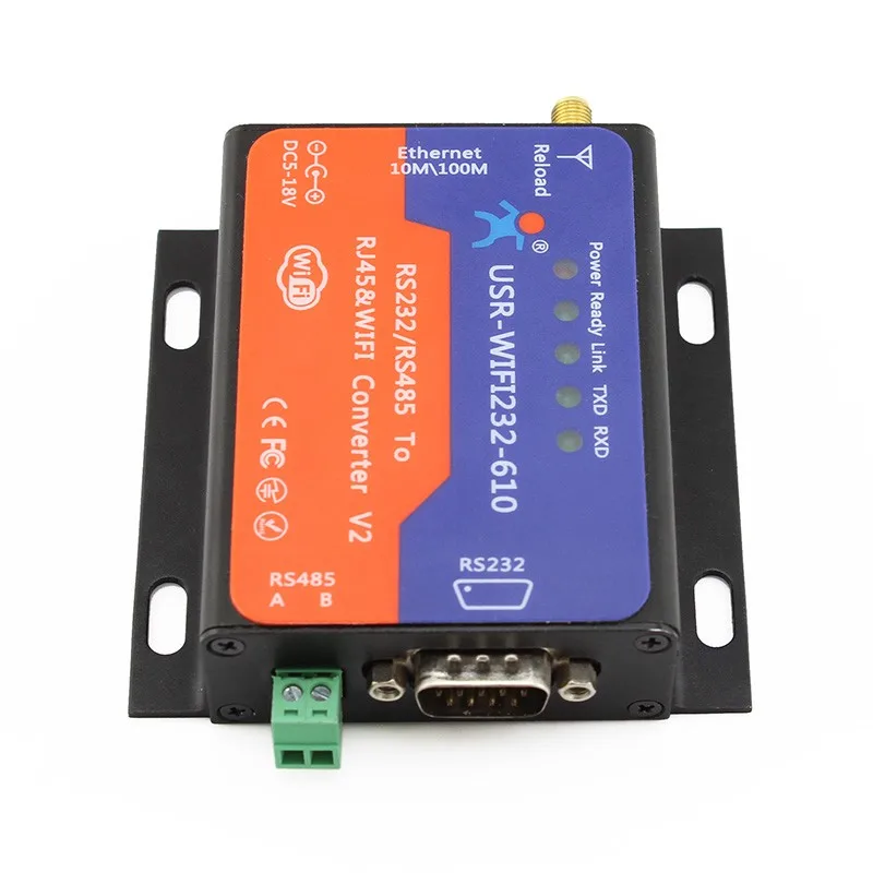 Серийный WIFI конвертер RS232 RS485 к RJ45 WiFi беспроводной адаптер Ethernet Wifi модуль сетевой