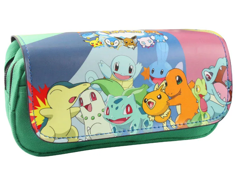Чехол для карандашей Pokemon Eevee, косметический чехол для макияжа с двойной молнией - Цвет: Pokemon S