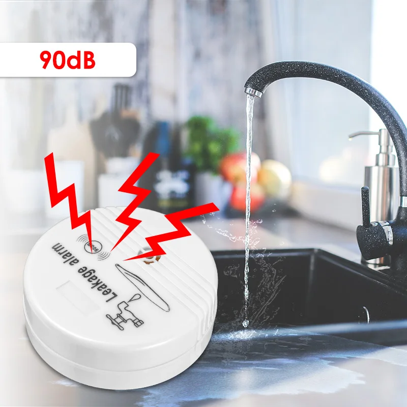 KERUI 3 шт. 90дБ громкость для дома кухни туалета пола детектор утечки воды датчик