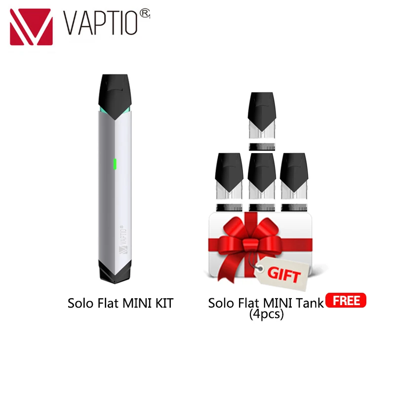 Vape электронные сигареты в виде ручек Vaptio SOLO плоский мини комплект 260 мАч