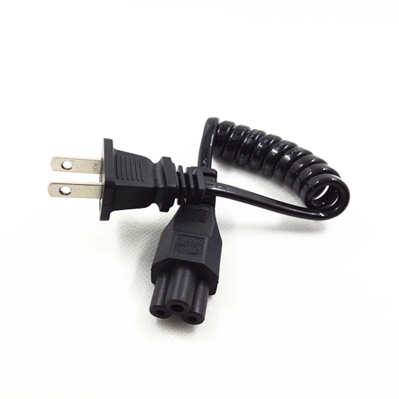 NEMA1 15P 2Pin штекер IEC 320 C5 Cloverleaf пружинный выдвижной кабель питания 10 30 см адаптер для