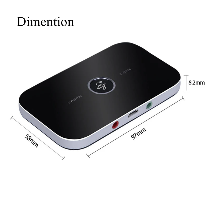 CRDC Bluetooth Receiver Transmitter 4.1 2RCA 3.5mm Jack Aux Car Audio Receiver Wireless Adapter Music for Headphone Speaker