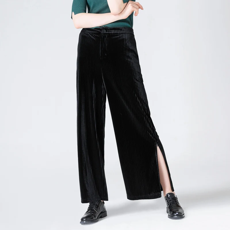 Toyouth женские осенние прямые брюки модные вельветовые со средней талией Новое