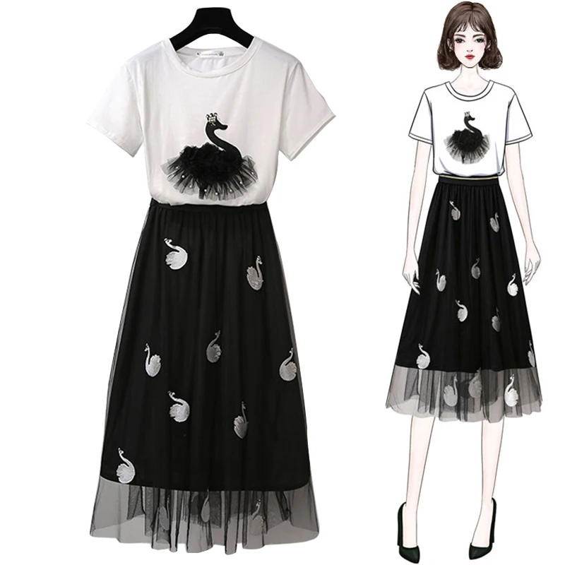 Trytree/летний женский костюм из двух предметов повседневный сетчатый хлопковый топ