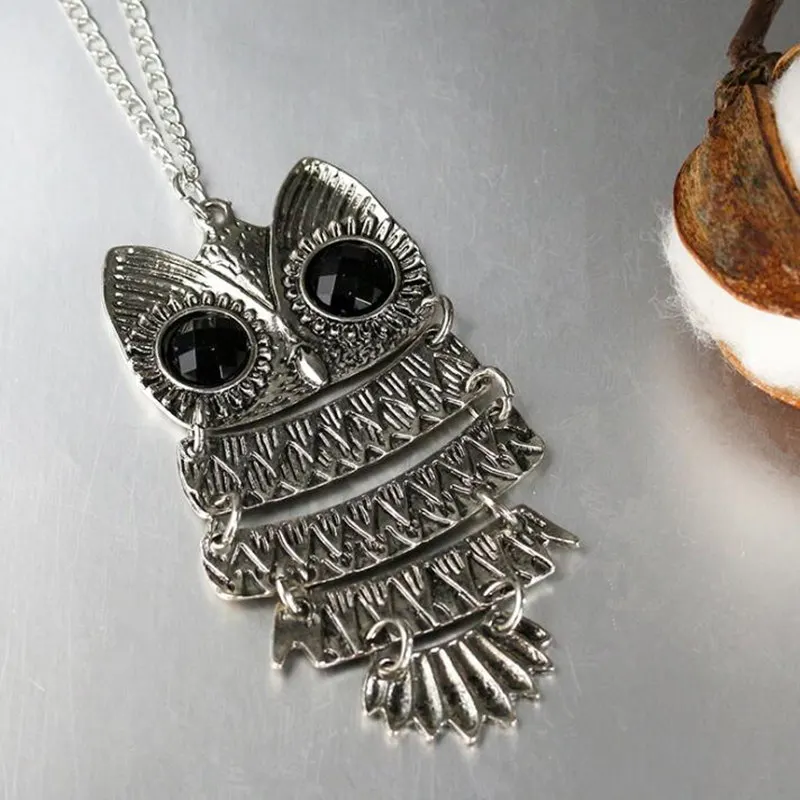 Женское винтажное ожерелье с подвеской в виде совы кота|chain necklace|fashion necklacenecklace fashion |