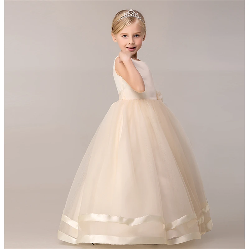 Платья для девочек лето 2017 г. нарядное свадебное платье девочек-подростков