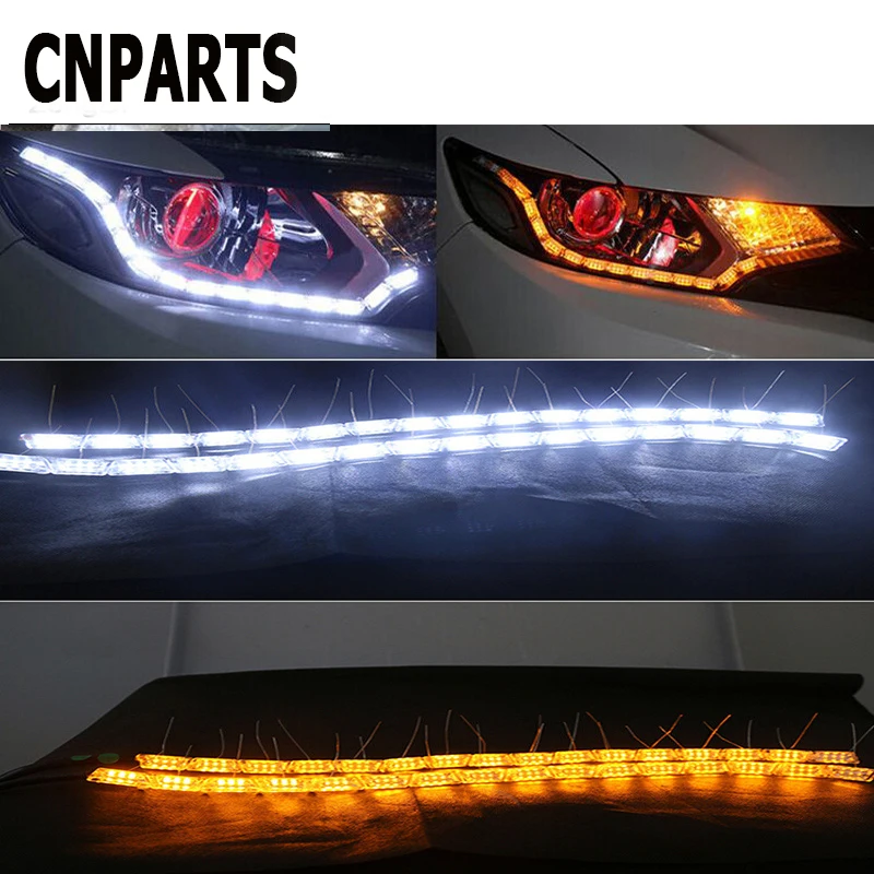 CNPARTS 2 шт. автомобильные DRL дневные ходовые поворотные одиночные Светодиодный