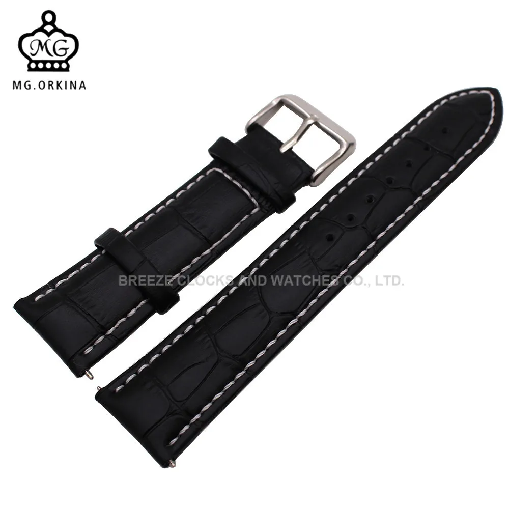Ремешок из натуральной кожи для мужских и женских часов MG.ORKINA|leather band|genuine leather