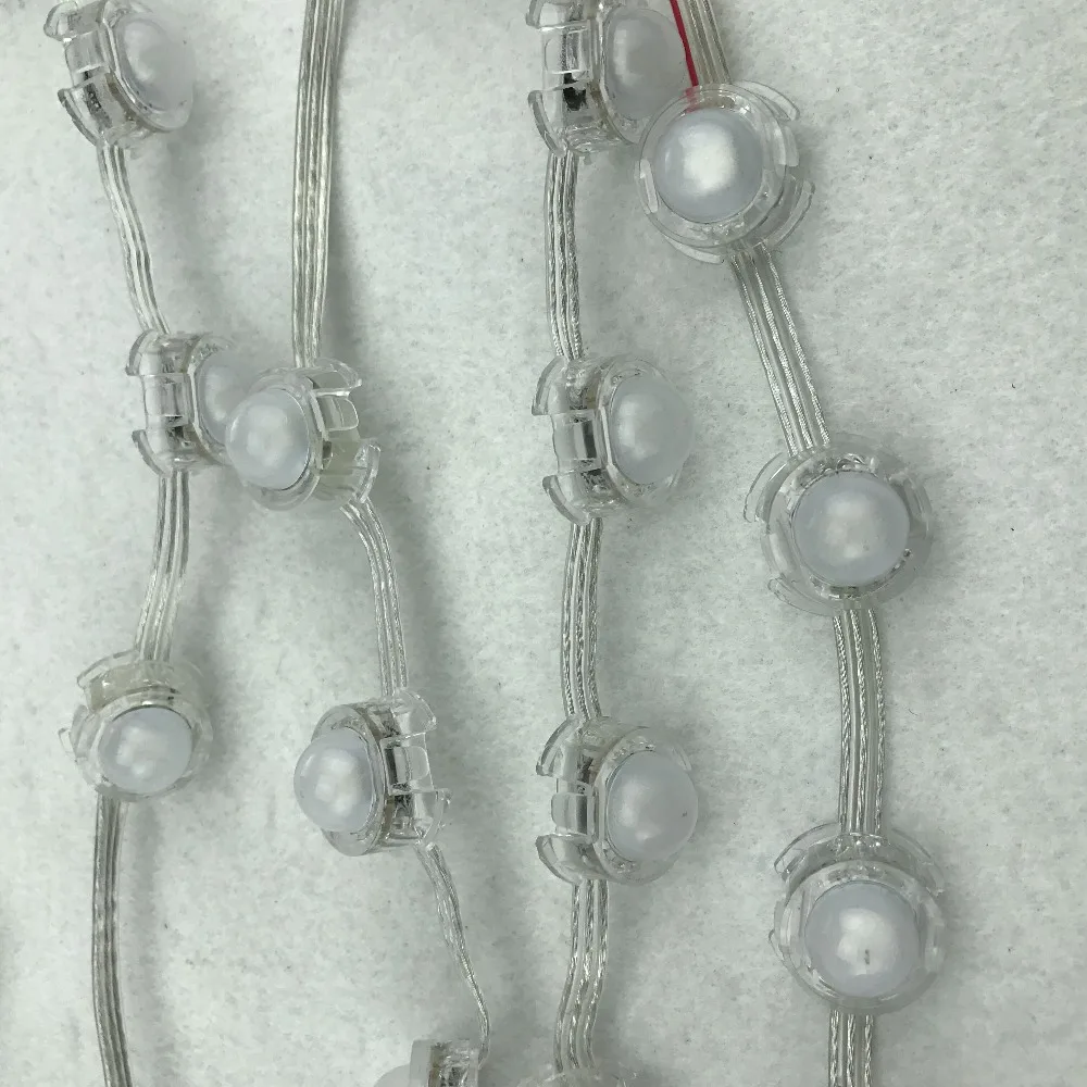 50 шт. 5,5 см расстояние DC5V 20 мм WS2811 5050 SMD пиксельный модуль; прозрачный провод; матовая крышка; IP68 Номинальная; RGB адресуемый полный цвет