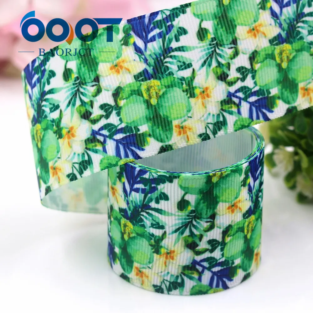 Объемная ribbondiy-лента с цветочным принтом 1-1/2 '' 10 ярдов подарочная упаковка