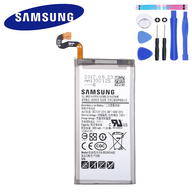 Оригинальная батарея samsung EB BG950ABE BG950ABA для GALAXY S8 SM G9508 G9500 G950U G Project Dream 3000 мА