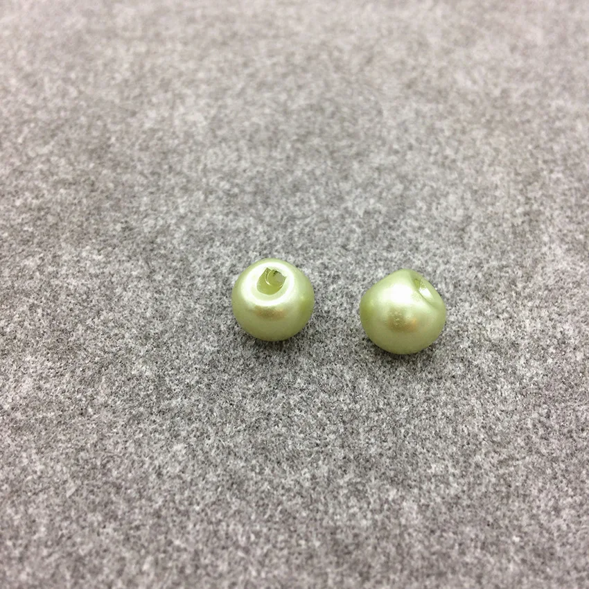 100pcs/lot 10mm Upscale circular Invisible hole Colorful pearl button Stud sewing accessory | Дом и сад