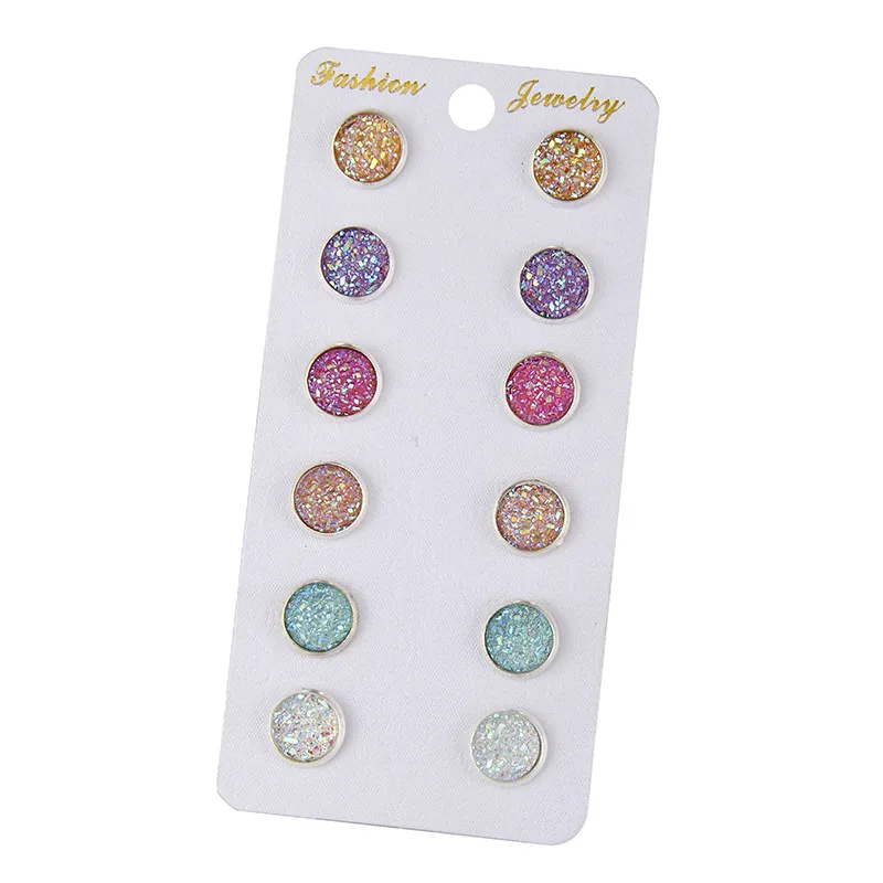 Женские серьги гвоздики со стразами 6 цветов e0265|fashion stud earrings|stud earringsrhinestone earrings |