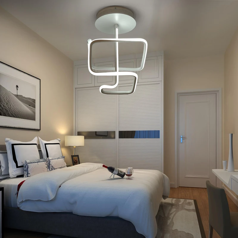 

Modern LED ceiling light Ageometry crylic Aluminum ceiling lights for living room AC110-220V White Ceiling Lamp Fixtures light