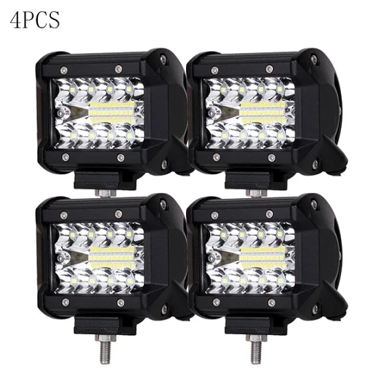 4pcs 4-дюймовый светодиодный светильник для внедорожника, 4WD ATV, для мотоцикла, 4X4, для вождения, головной светильник, ATV, для внедорожника, грузовика, дополнительный вспомогательный индикатор, противотуманная фара - Цвет: 4pcs