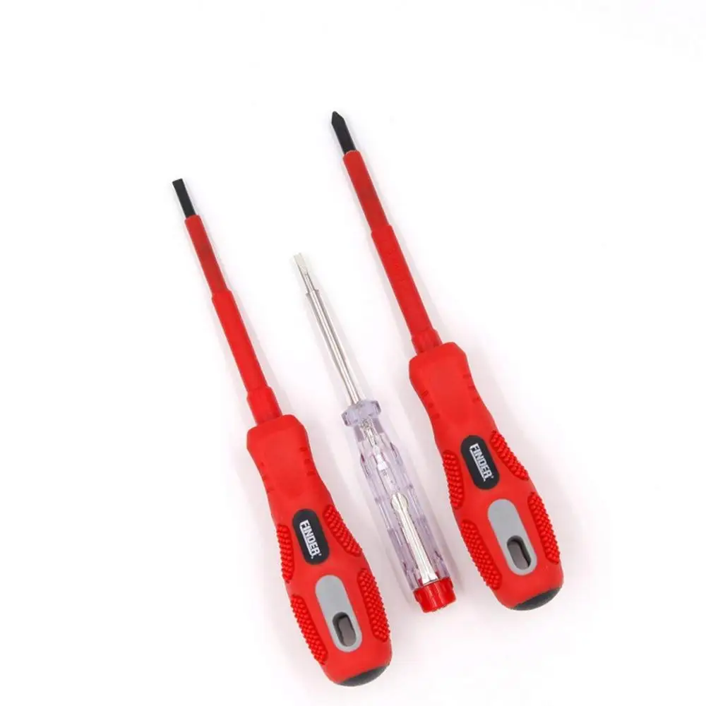 3pcs Finder сверло для электродрели набор нескольких спецификаций анти-ржавчины изолированный электрик отвертка набор с сумкой - Цвет: 3pcs