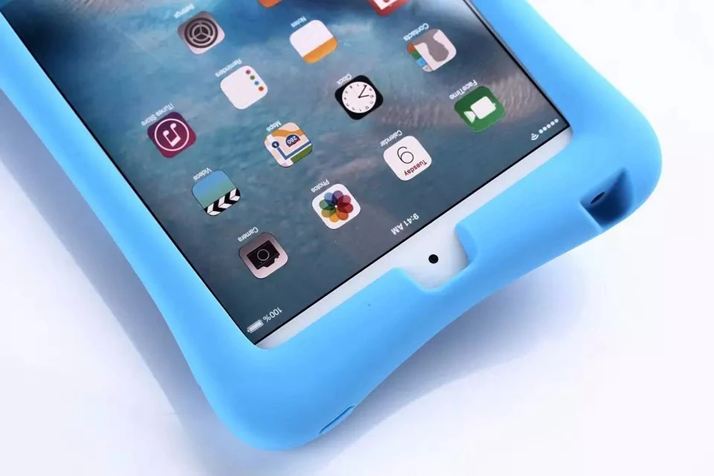 Чехол для Apple iPad mini 4 mini4 A1538 A1550 детская безопасная Противоударная мягкая силиконовая подставка чехол для планшета