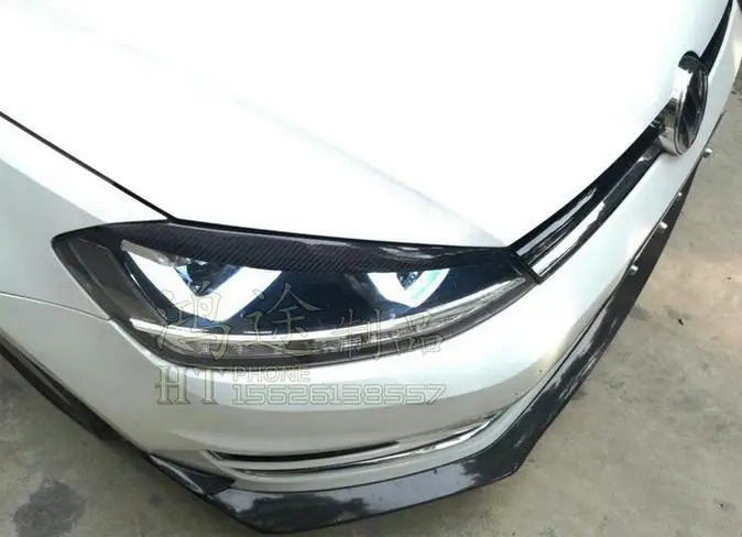 1 пара Высококачественная Автомобильная фара из углеродного волокна для Volkswagen Golf