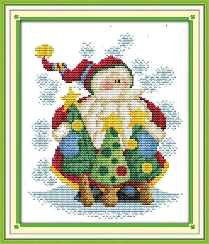 

Santa Claus (3) cross stitch kit 14ct 11ct count print canvas stitches embroidery DIY handmade needlework plus