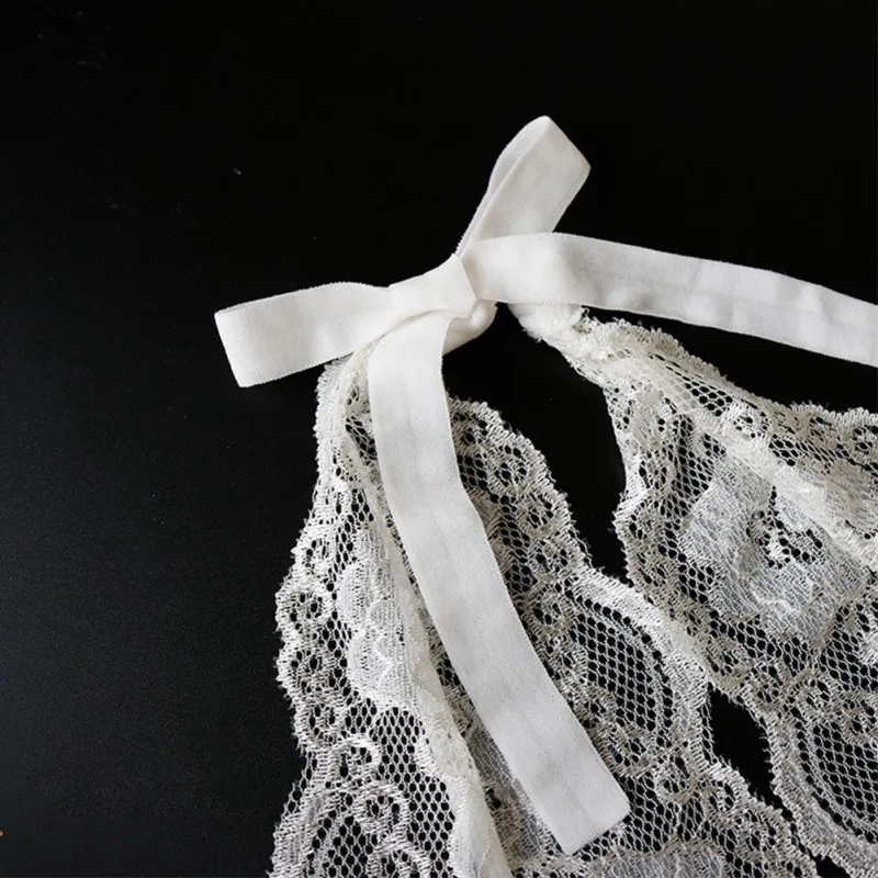 Babydoll сексуальное женское белье черное кружевное прозрачное Эротическое нижнее с