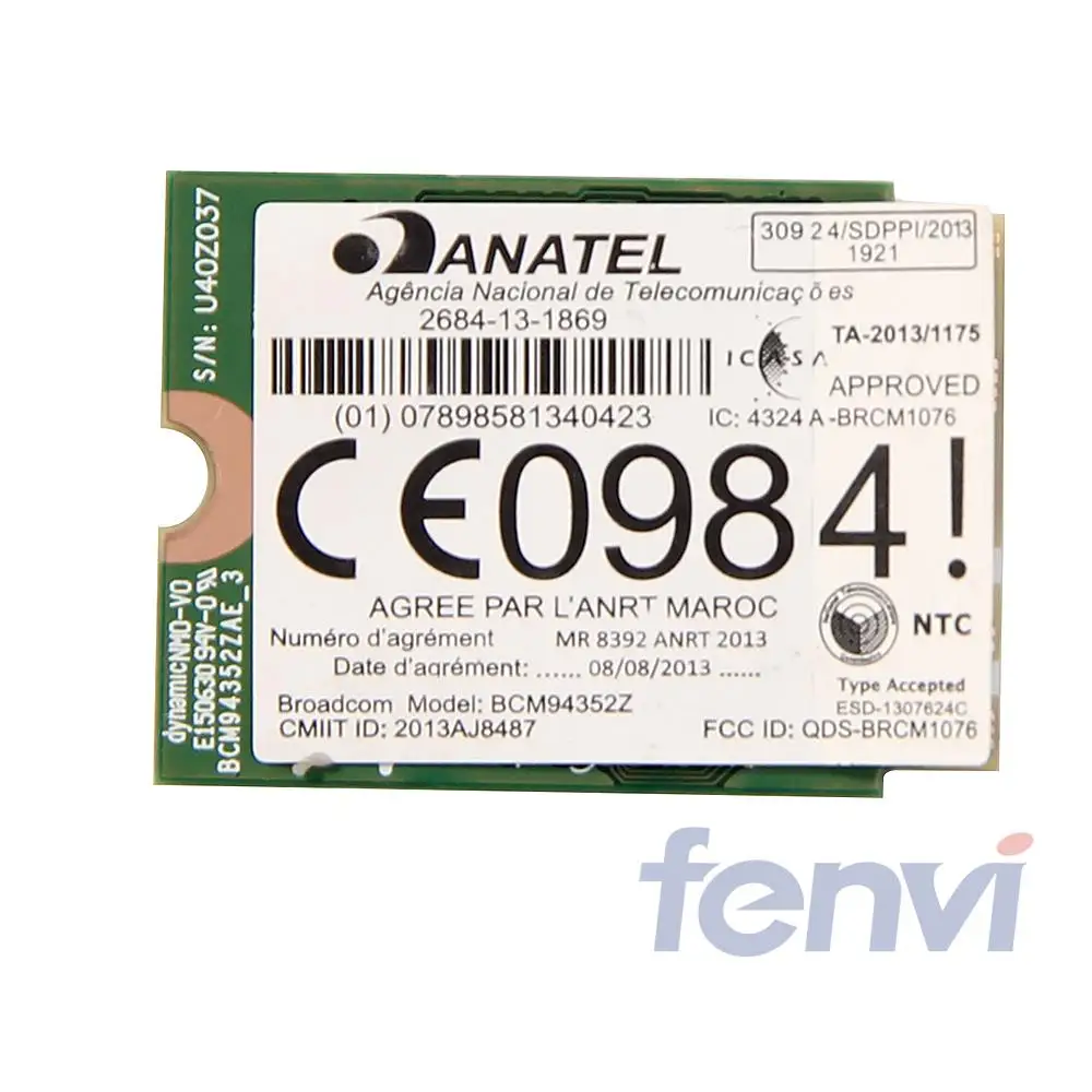 Тетрадь WLAN Dual Band Broadcom bcm94352z NGFF 802.11ac 867 Мбит/с Wi-Fi Bluetooth карты Беспроводной-AC + BT 4.0 Combo