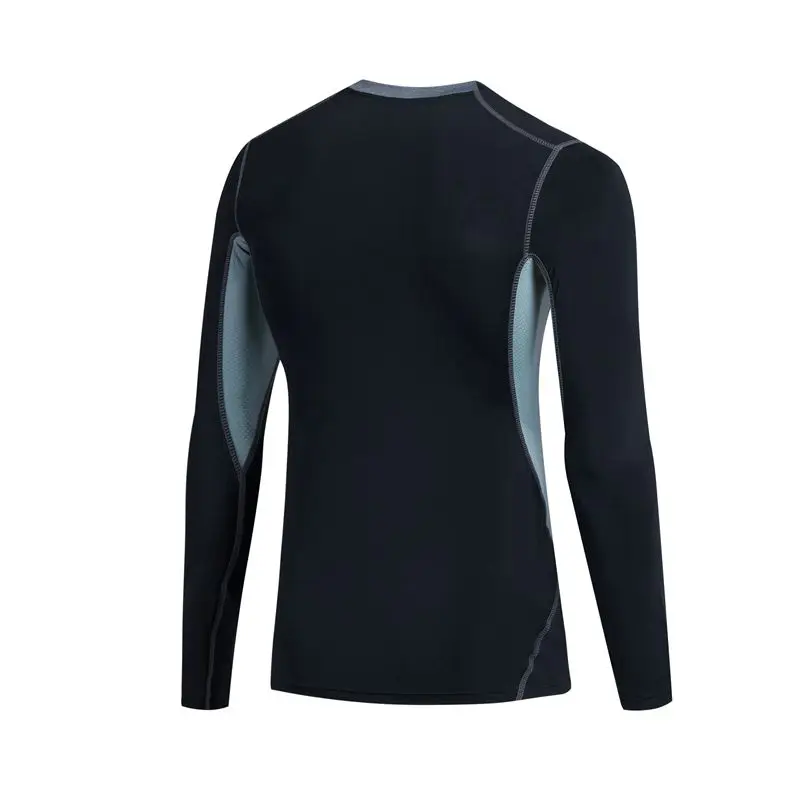 2017 New Compression Shirt Running Solid Color Long Sleeve Men Sport Shirts Gym Fitness T Mens Quickly Dry Yoga shirt | Спорт и