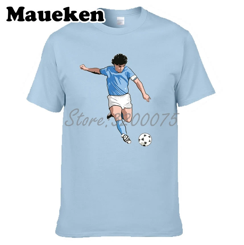 Мужская футболка Diego Maradona 10 для фанатов napoli подарок с круглым вырезом W17080208|t shirt
