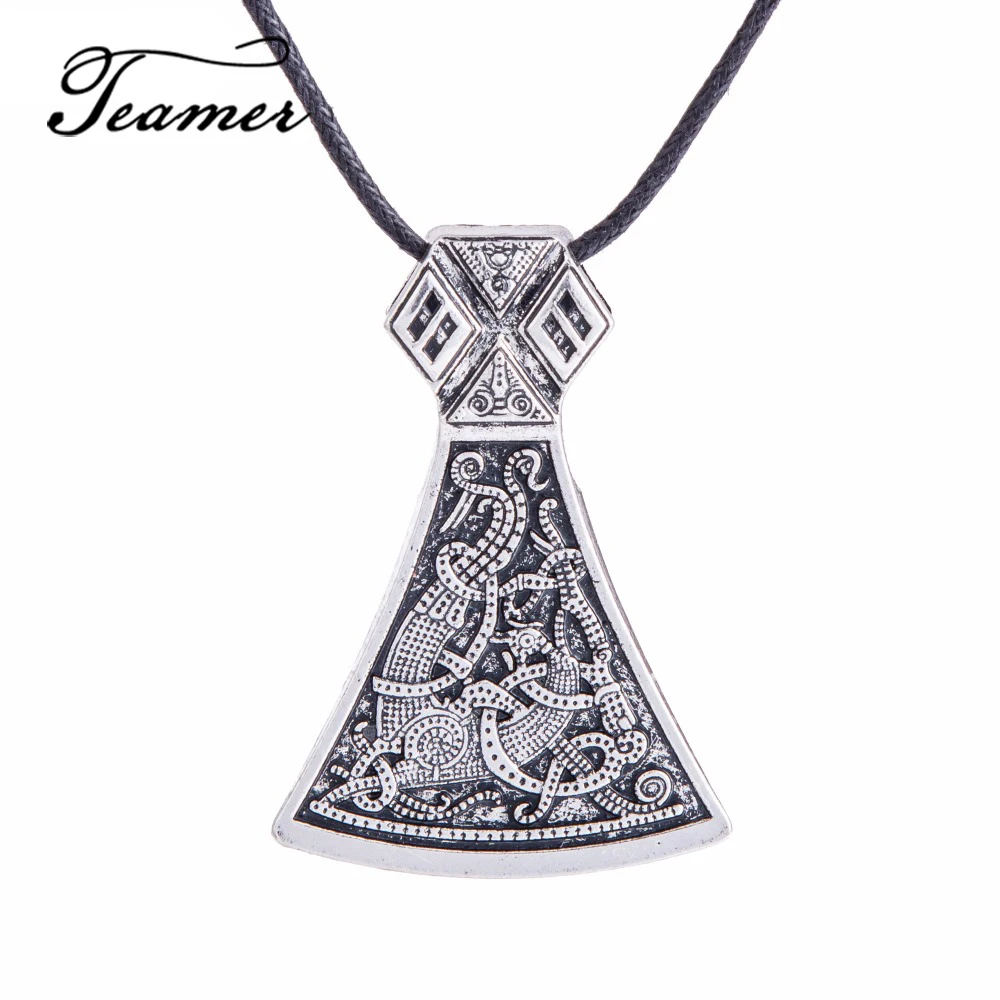 Teamer Thor Hammer Viking Axe подвеска Perun's славянские ювелирные изделия викингов мужской