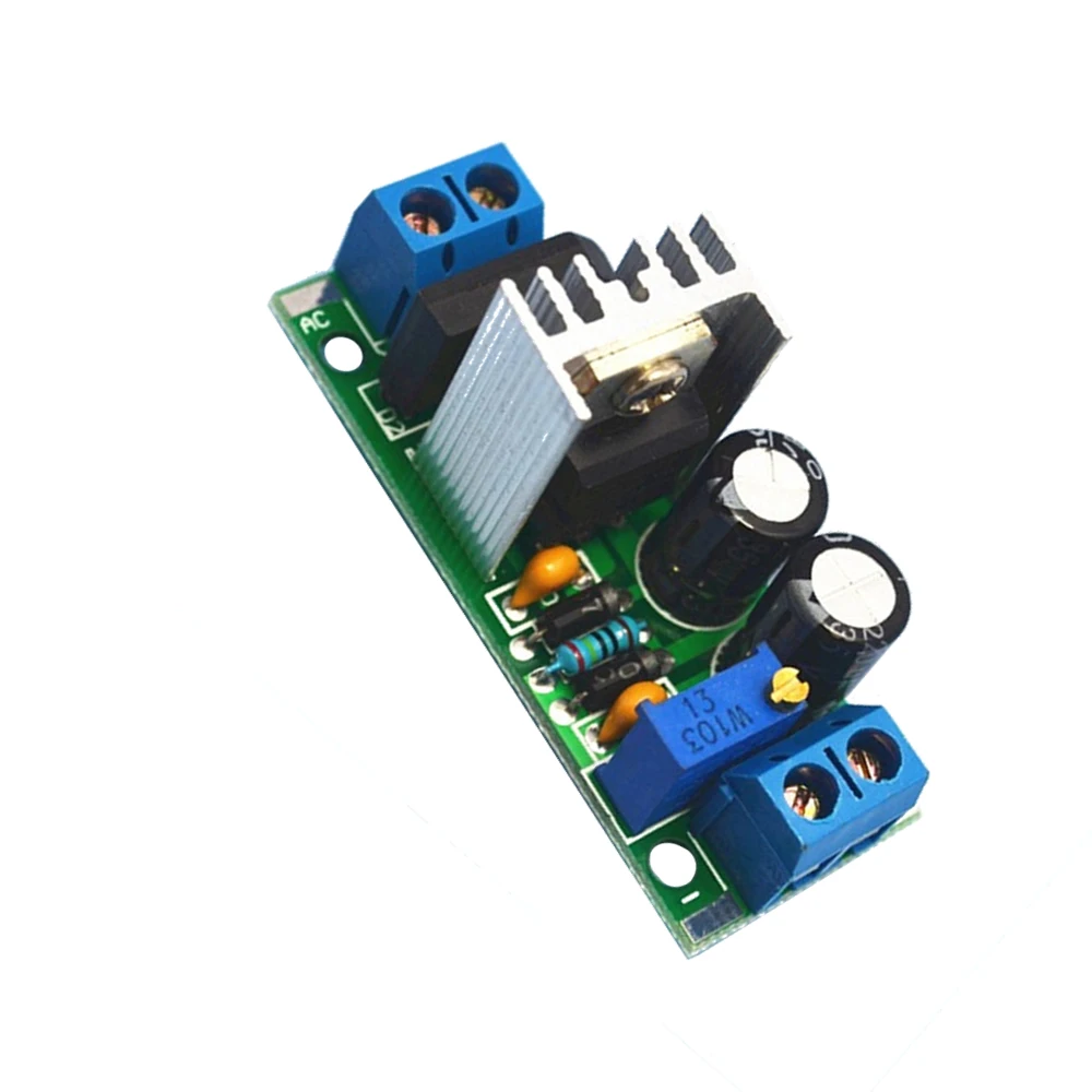 CNIKESIN DIY LM317 Регулируемый Модуль источник питания доска с выпрямителем ac/dc вход