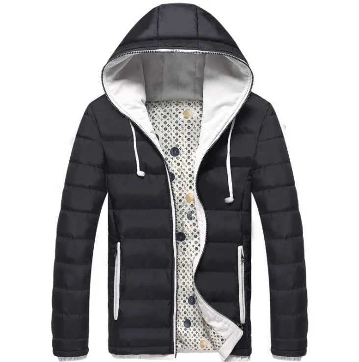 

Winter Coats Mens Brand Clothing 5XL Casual Jacket Men hooded Warm Coat Cotton-Padded Outwear Mens Slim Clothes Parkas Padded