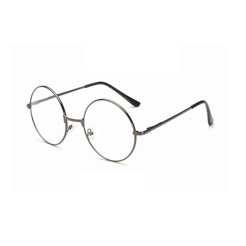gun color myopia1.5 Zilead ретро круглые очки для близорукости женские и мужские металлические прозрачныеЛинзы короткие очки для коррекции зрения очки градусов-1,0-1,5-2,0-2,5-3,0-3,5-4,0 - Цвет оправы: gun color myopia1.5