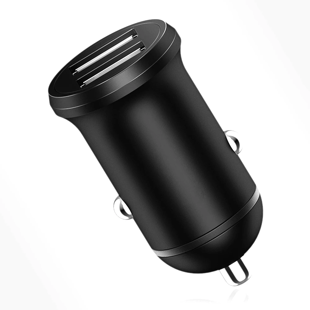 Автомобильное зарядное устройство с двумя USB портами 12 В 2 4 А миниатюрное