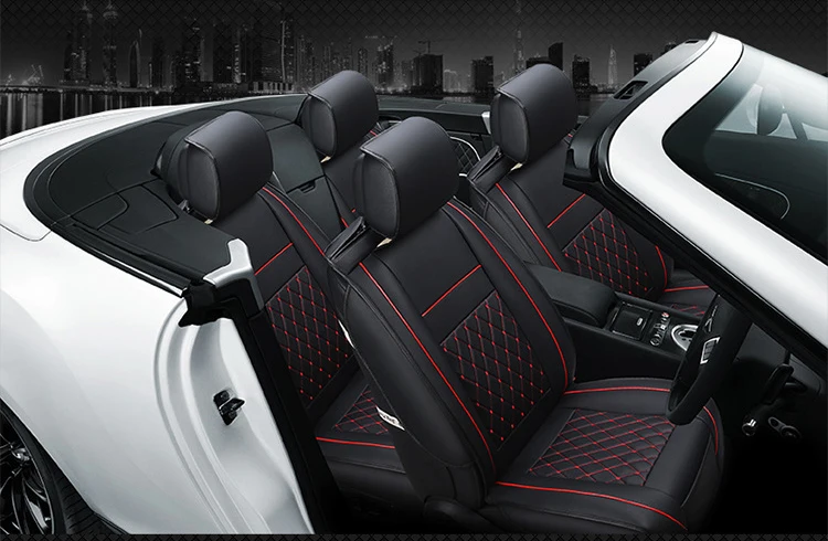O SHI CAR 1 чехол для переднего сиденья из искусственной кожи полностью объемная 3d подушка для автомобильного сиденья защитный коврик для автомобильного кресла