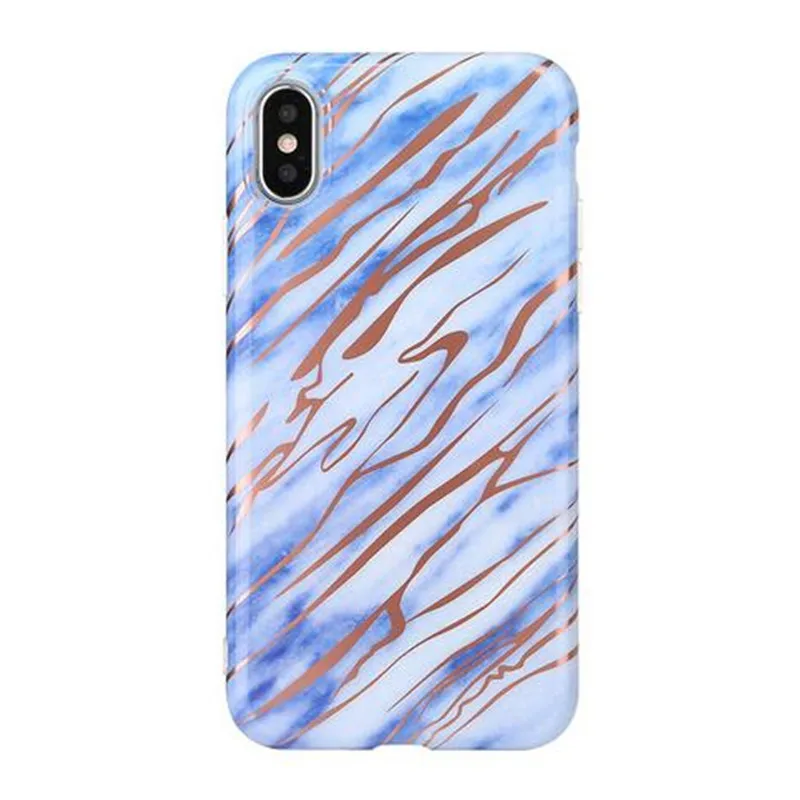 Для iPhone X Черный Holo хром изображение мрамора чехол для 7 plus гальванический телефон