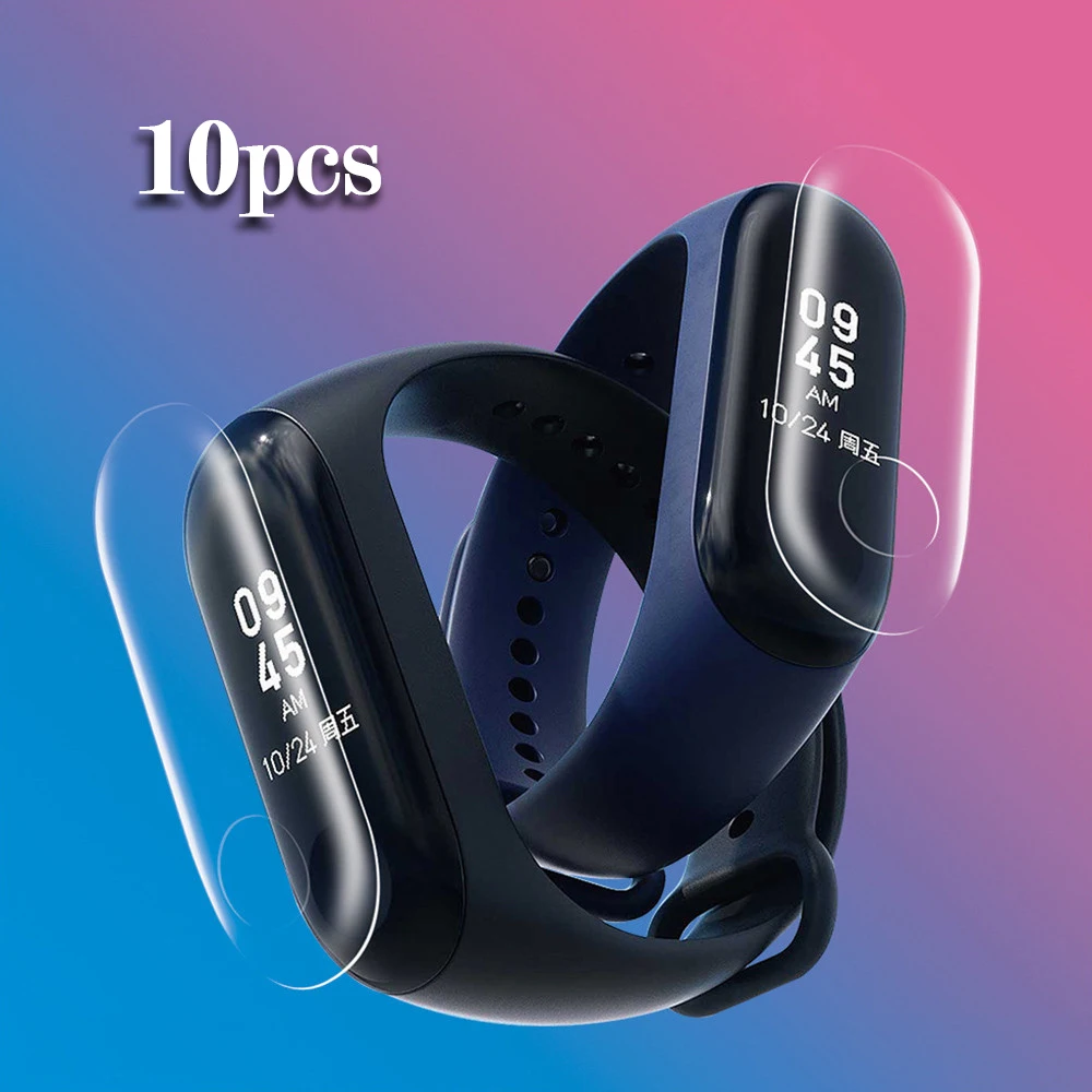 10 шт. Защитная пленка для Xiaomi Mi Band 3 Xaomi Xiomi miband Band3 HD Clear|Смарт-аксессуары| |