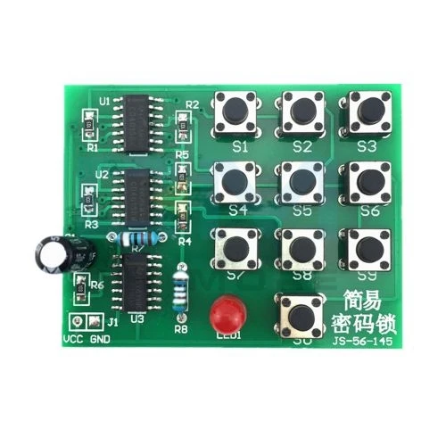 Многофункциональный модуль CD4013 CD4011 с кодовым замком набор для самостоятельного