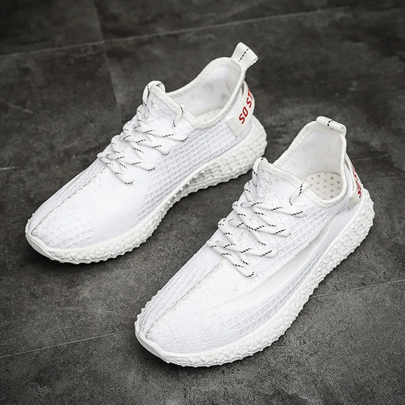 Summer Breathable Trend Sports Shoes 2019 New Starry Stretch Fly Weaving Mesh Coconut Wild Casual | Обувь