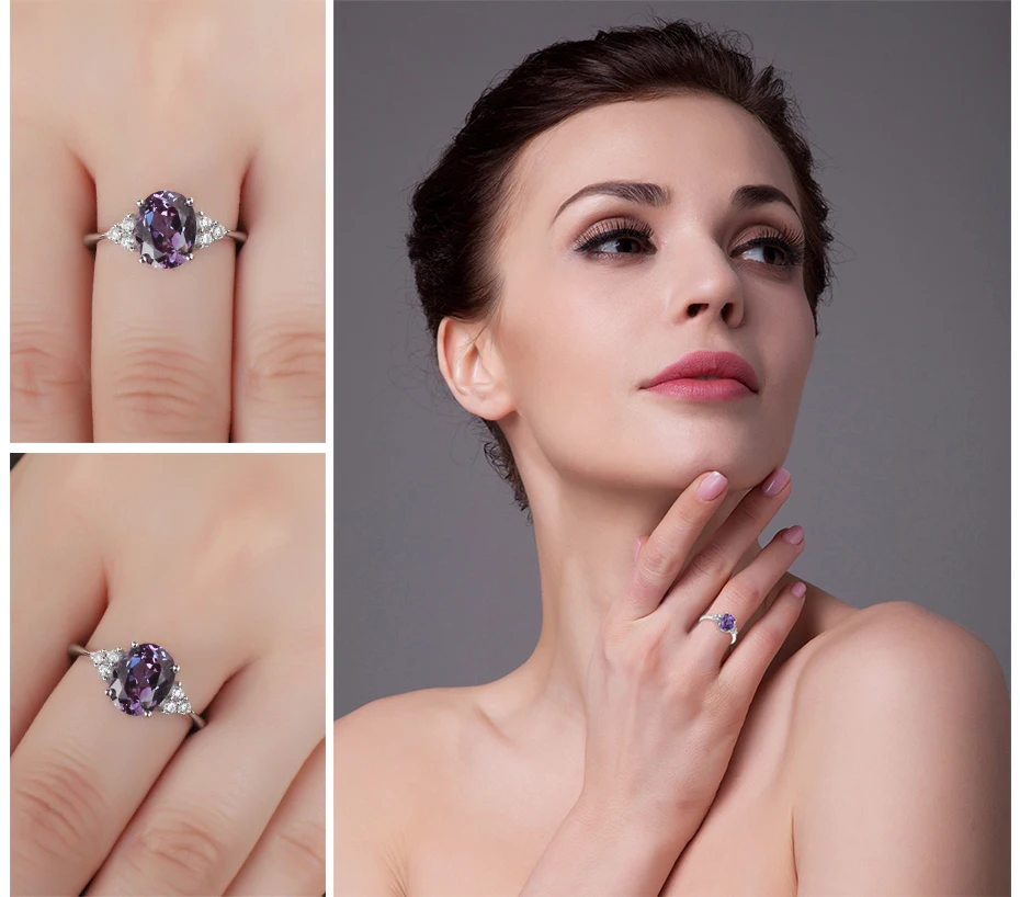 Jewelrypalace классический 7ct создан Александрит Кольцо Подвески Висячие серьги